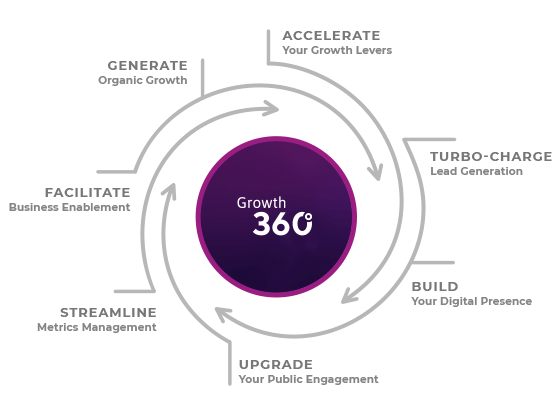 Growth360 flowchart showing seven growth opportunities